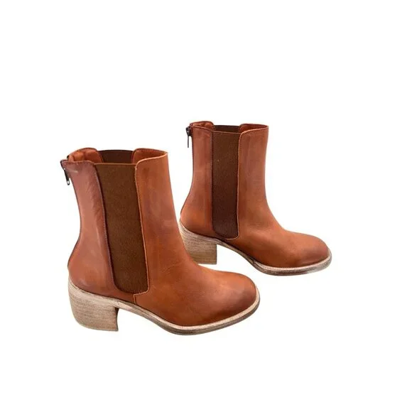 FREE PEOPLE Women's Whiskey Brown Essential Chelsea Boot NIB Size 36 - Picture 5 of 9